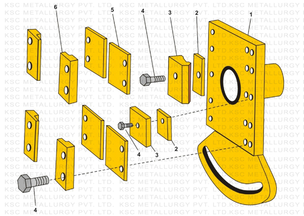 Feed Beam Holder Compl. Atlas Copco Wagon Drill Parts